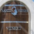 Santo wines signs on the road